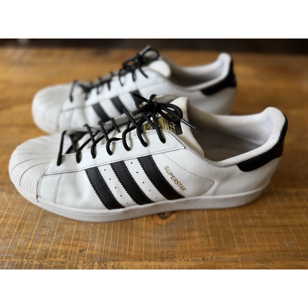 Adidas Originals Superstar Footwear Shoes White Black 2016 PYV702001 Men Size 11